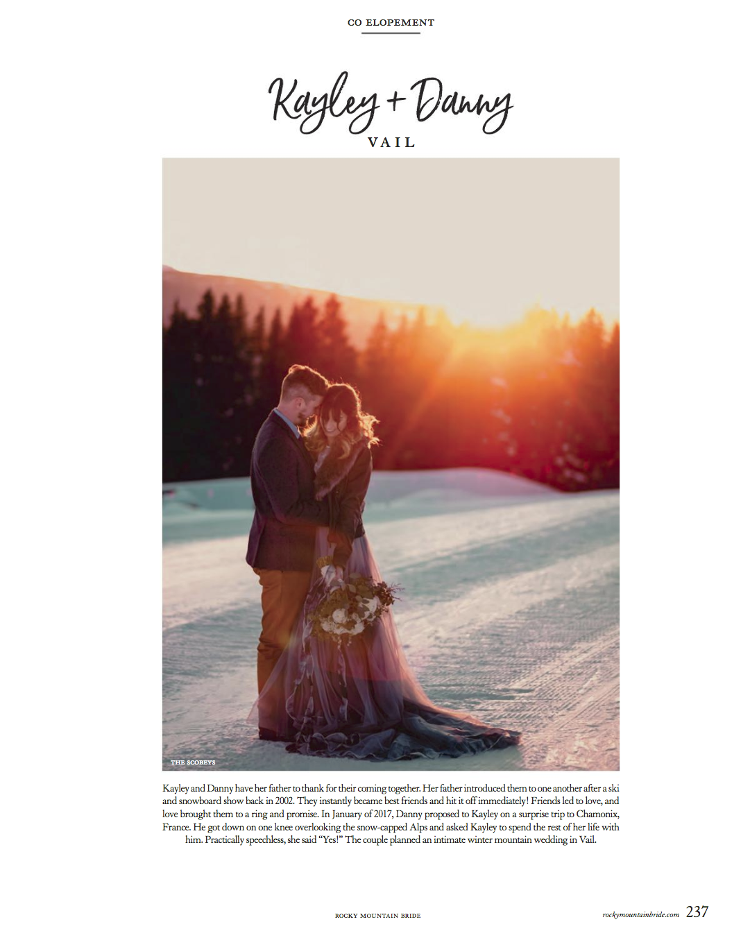 Vail Elopement in Rocky Mountain Bride