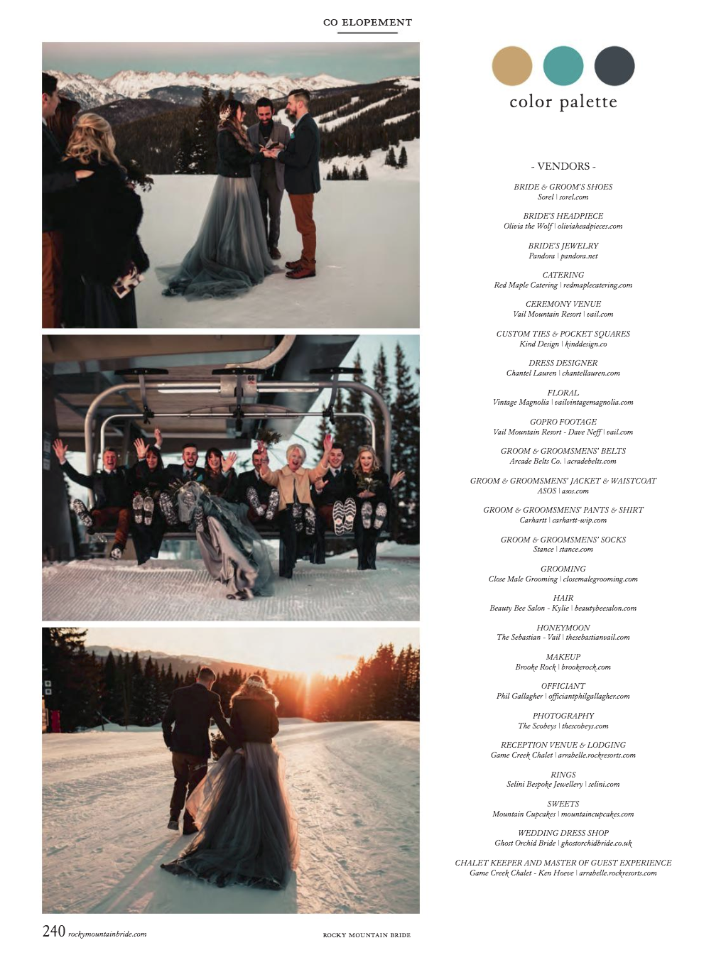 Vail Elopement in Rocky Mountain Bride