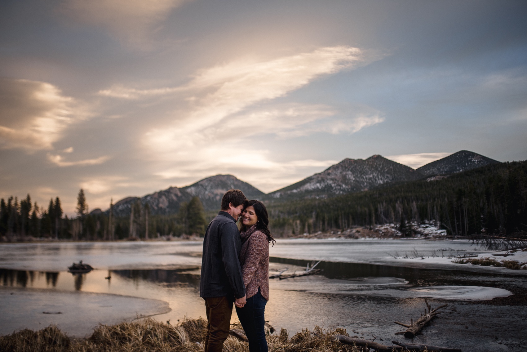 rocky mountain national park engagement shoot